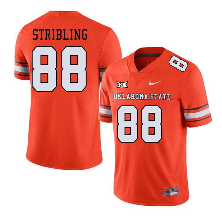 Men #88 De'Zhaun Stribling Oklahoma State Cowboys College Football Jerseys Stitched-Alternate Orange